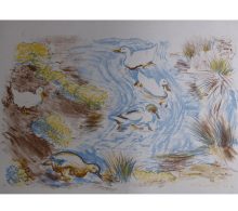 Reeve, Russell Sidney: Ducks in a Stream