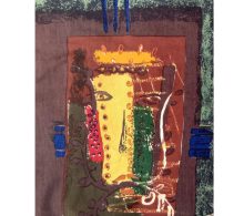 Piper, John: Foliate Heads fabric - left hand panel