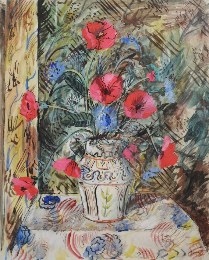 Rowland Suddaby Poppies on the Table
